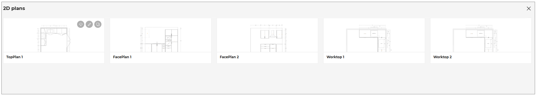 2D Plans Window