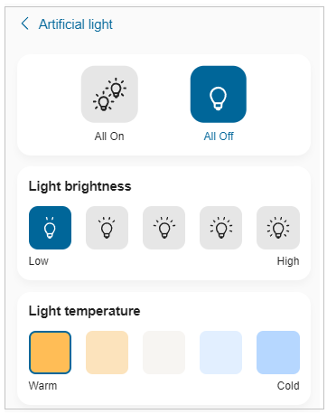 Artificial lights Option