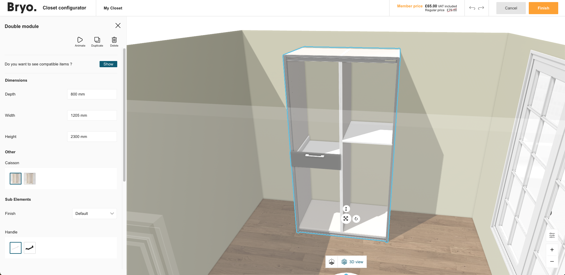 Edit Configuration - Configurator