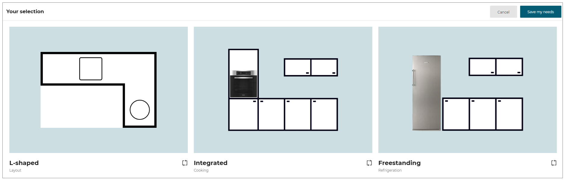 Kitchen Layout Selection