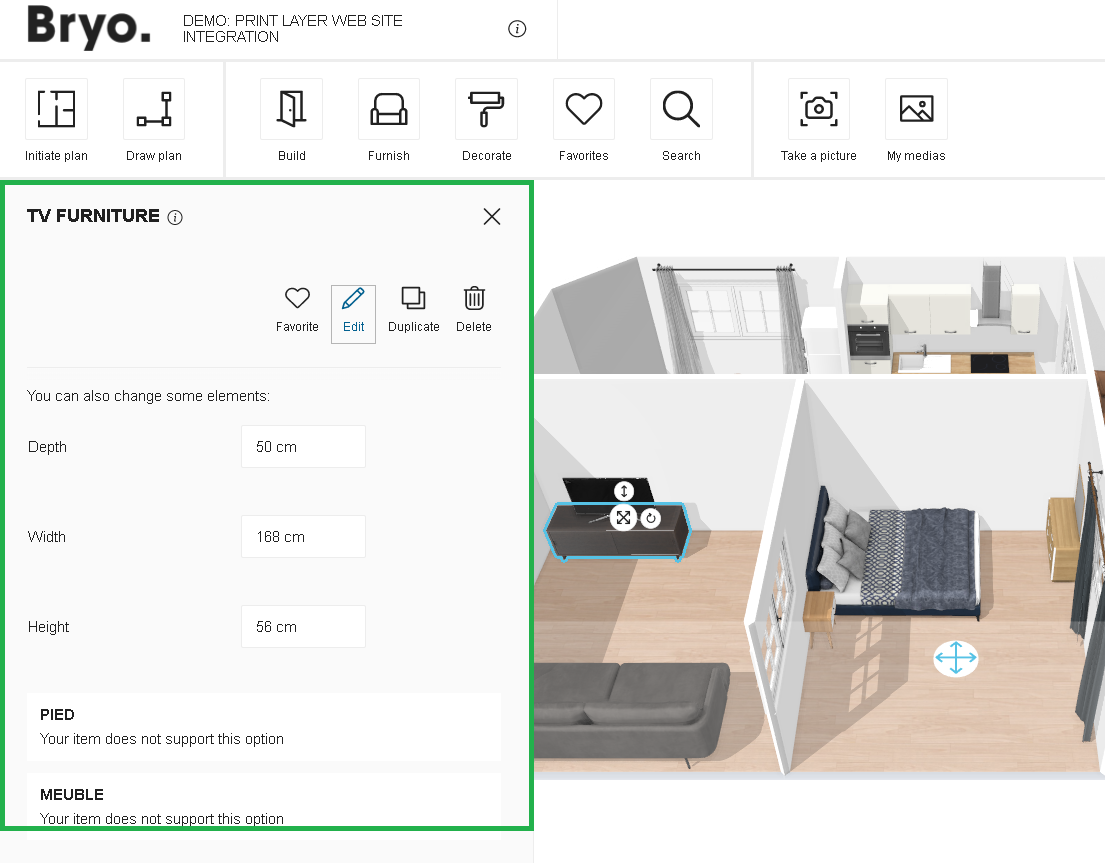 Product Properties Panel