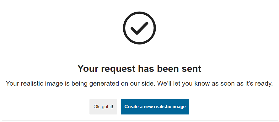 Request has been sent
