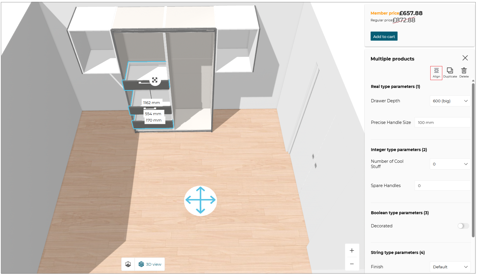 Select Align Sub-components