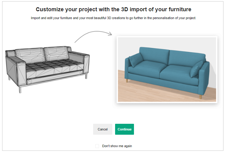 Customize project 3D Import
