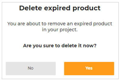 Delete Expired product