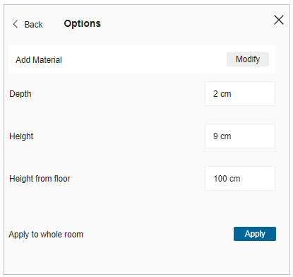 Options Panel