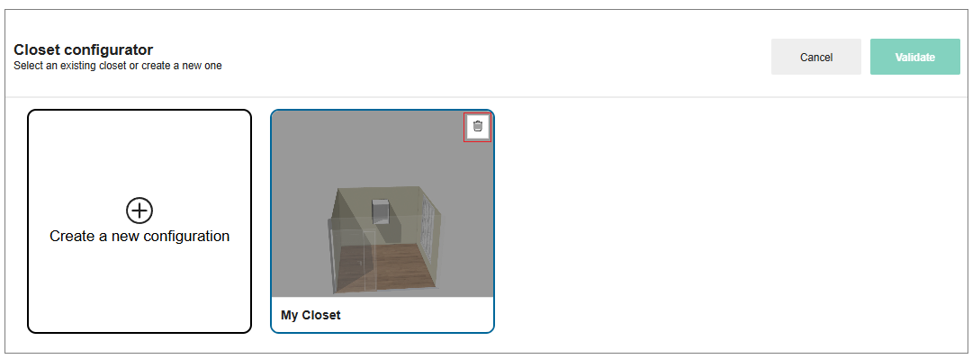 Delete Bathroom Configurator